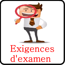 Exigences examen